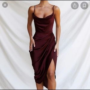Satin slip dress